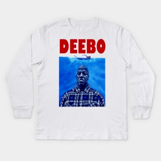 DEEBO (Friday/Jaws Parody) Kids Long Sleeve T-Shirt